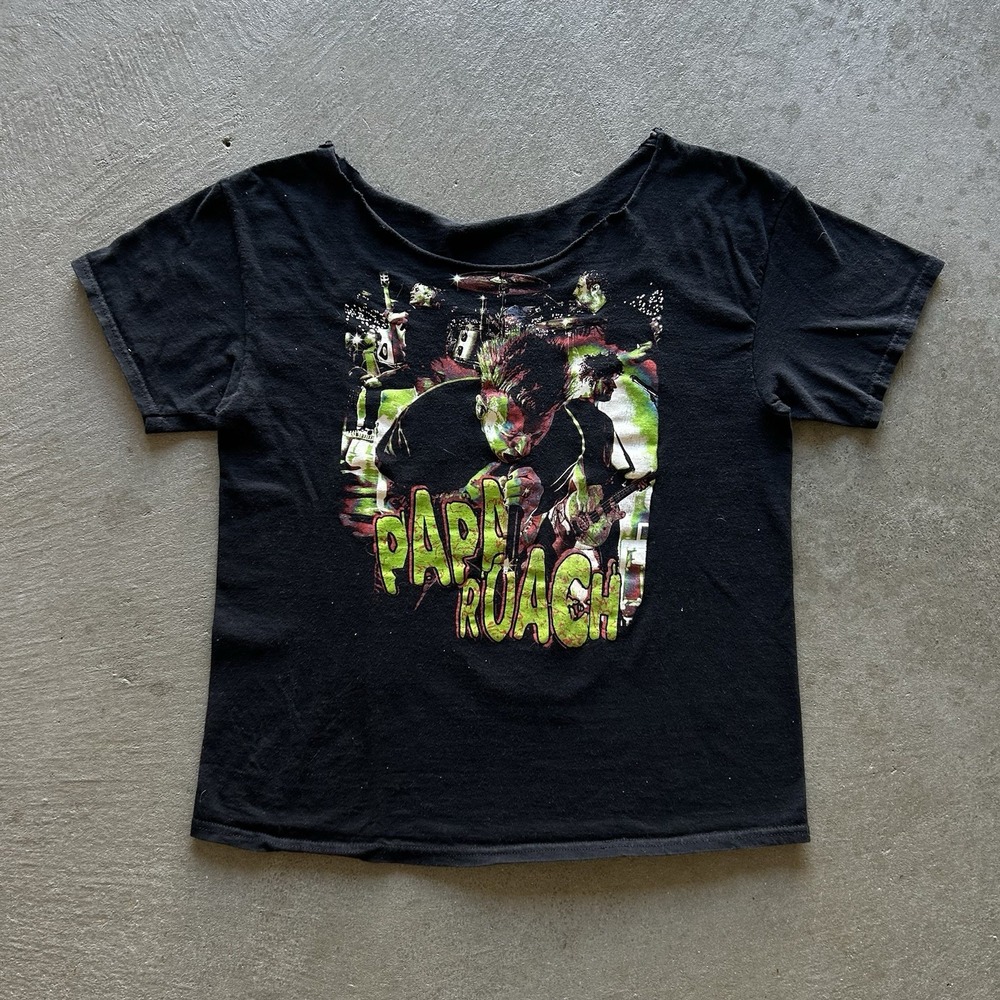 Papa Roach Shirt Size Medium Black 2023 Rockzilla North American Tour Nu Metal